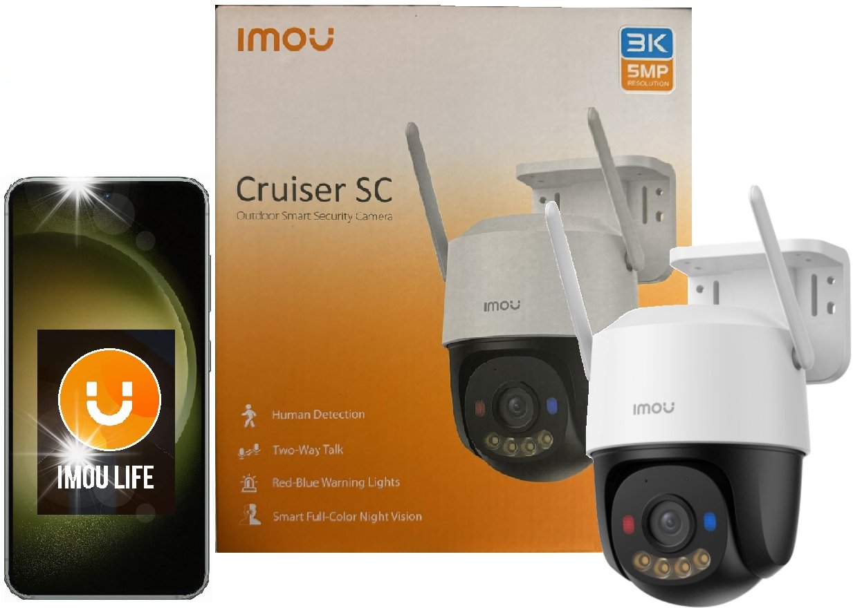 Kamera IP IMOU Kamera IP IMOU CRUISER SC WiFi IP66 5Mpx Onvif 3K WiFi