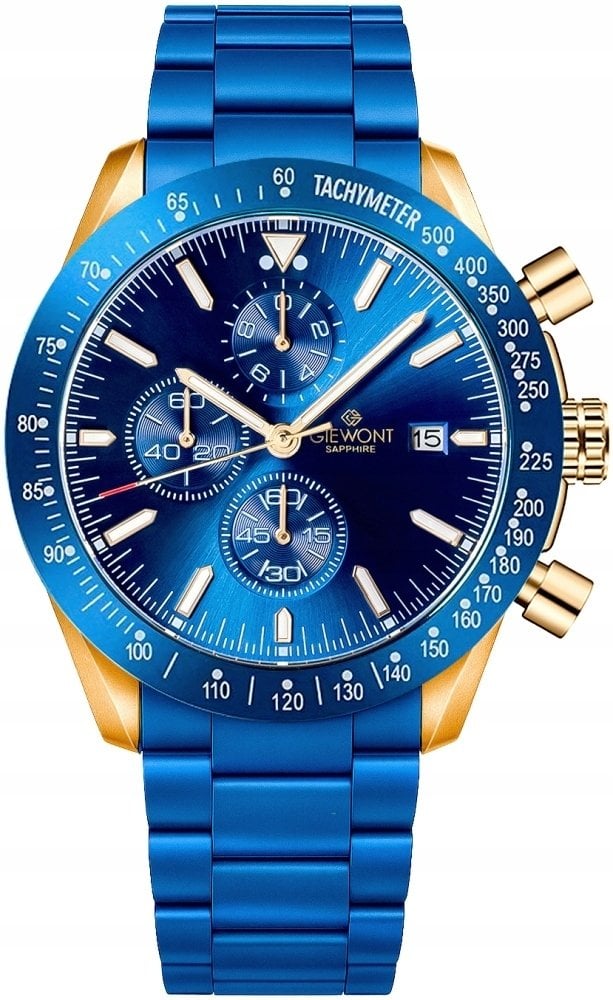 Zegarek Giewont Zegarek Męski Chronograph Sapphire Niebiesko Miedziany GW8720-B5
