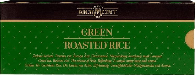 Richmont Herbata Richmont Green Roasted Rice 12x4g - japońska genmaicha - zielona z prażonym ryżem