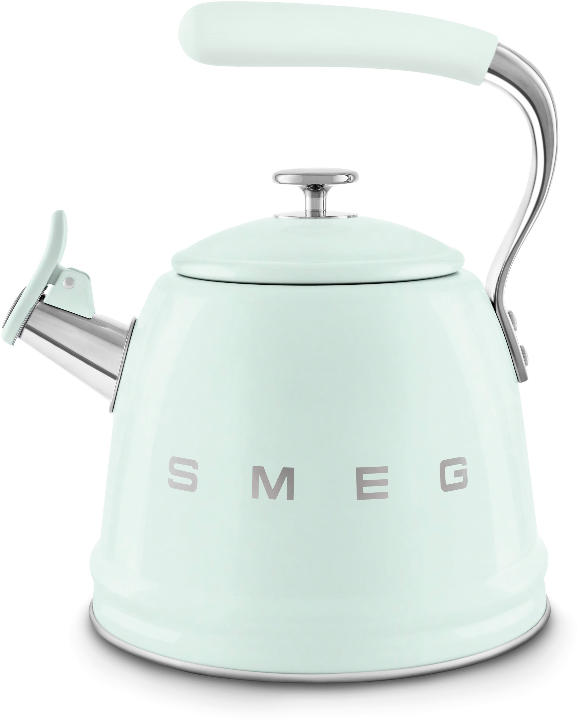 Czajnik tradycyjny z gwizdkiem Smeg WKF01PG Pastelowa Zieleń Styl Retro, 1,7L