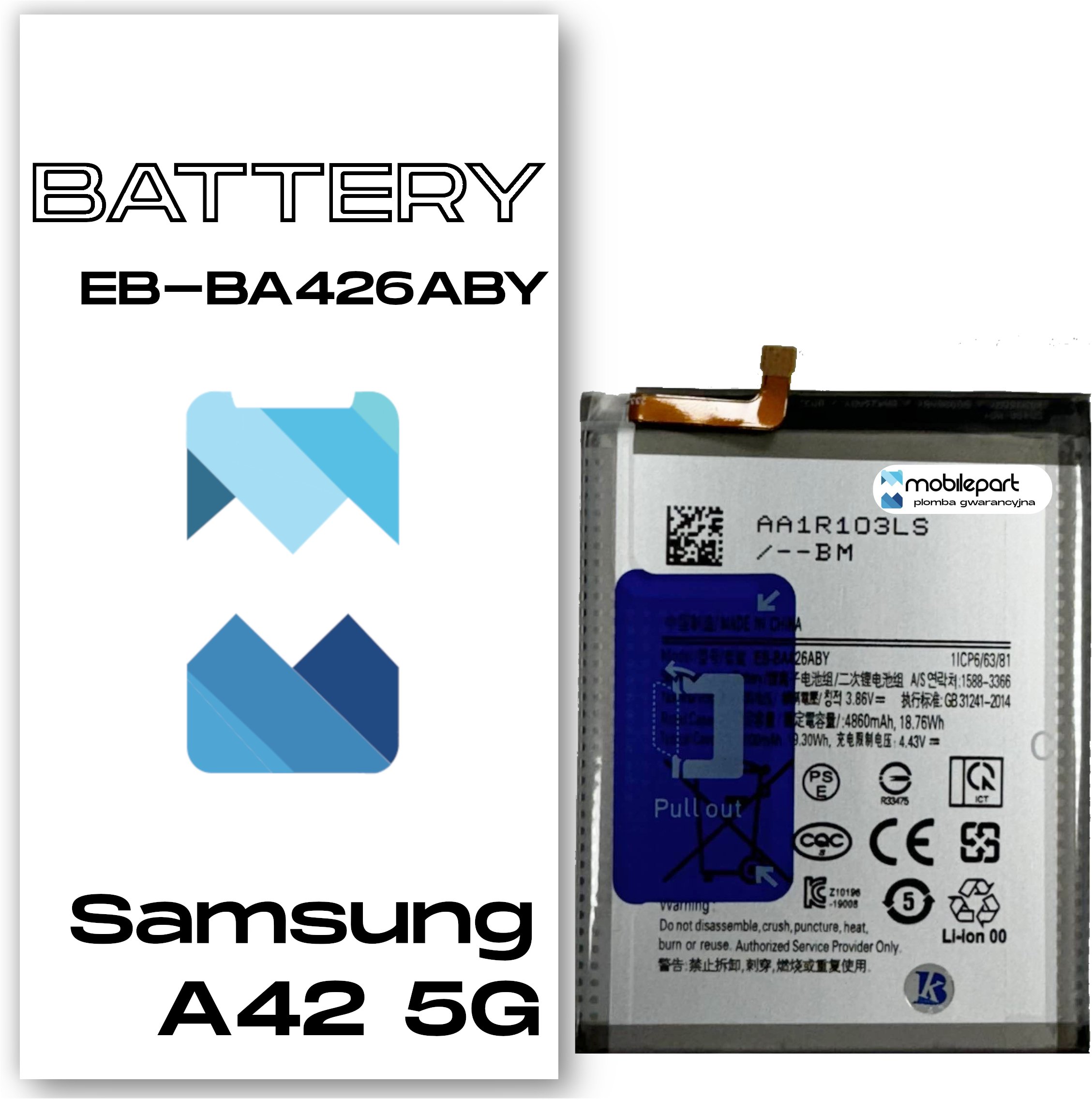Bateria do Samsung A42 5G Świeżej Produkcji Nowy Akumulator EB-BA426ABY