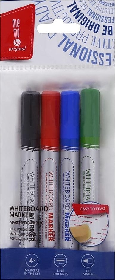 MemoBe Markery do tablic MM004 4 kolory