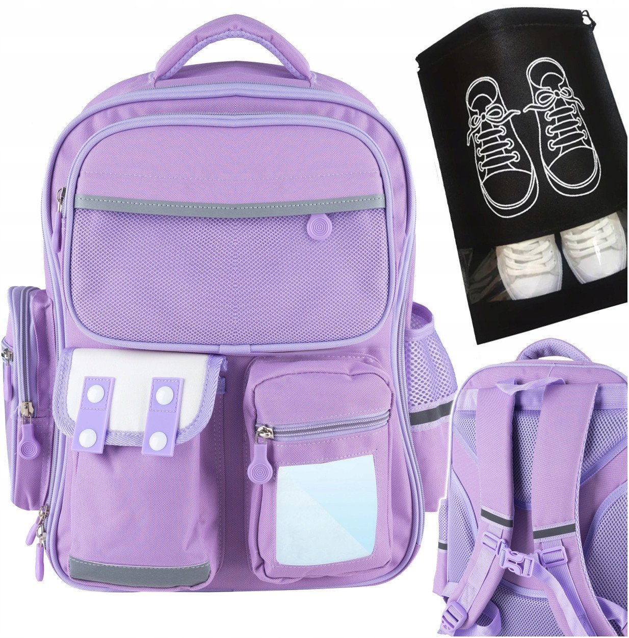 Paso K402B PLECAK SZKOLNY TORNISTER SCHOOL + WOREK NA BUTY