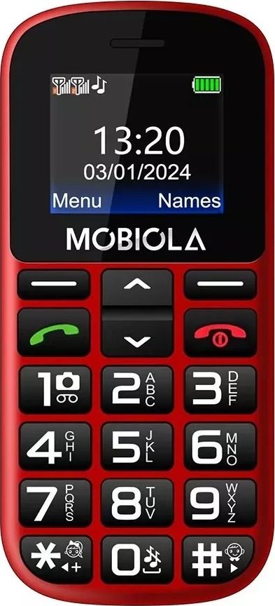 Telefon komórkowy Vega Mobiola MB200 Dual SIM Czerwony