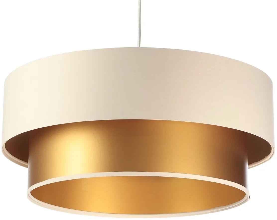 Lampa wisząca DOUBLE CREAM 60 kremowa/złota BPS KONCEPT