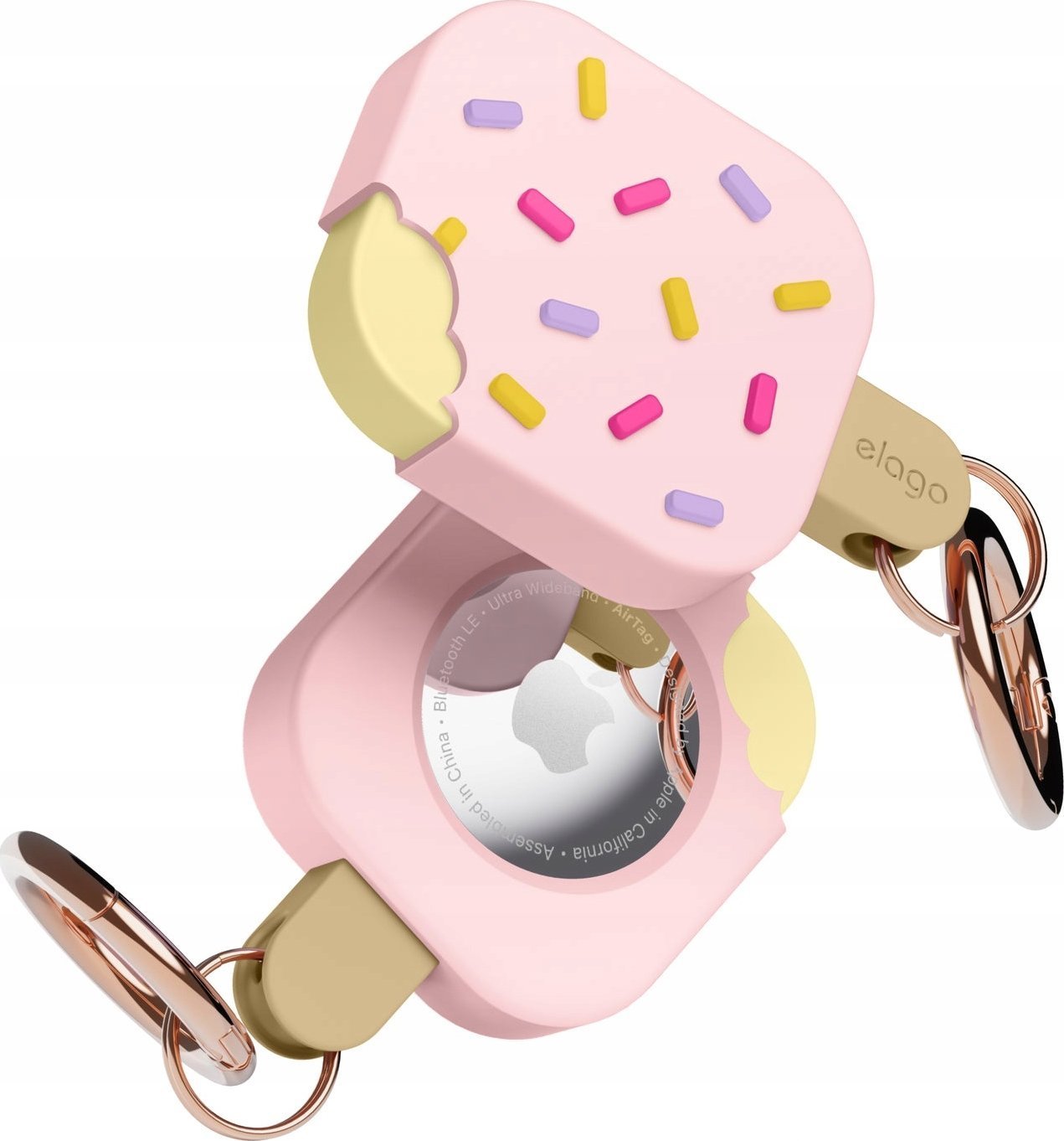 Elago AirTag Ice Cream Case - etui do AirTag różowe