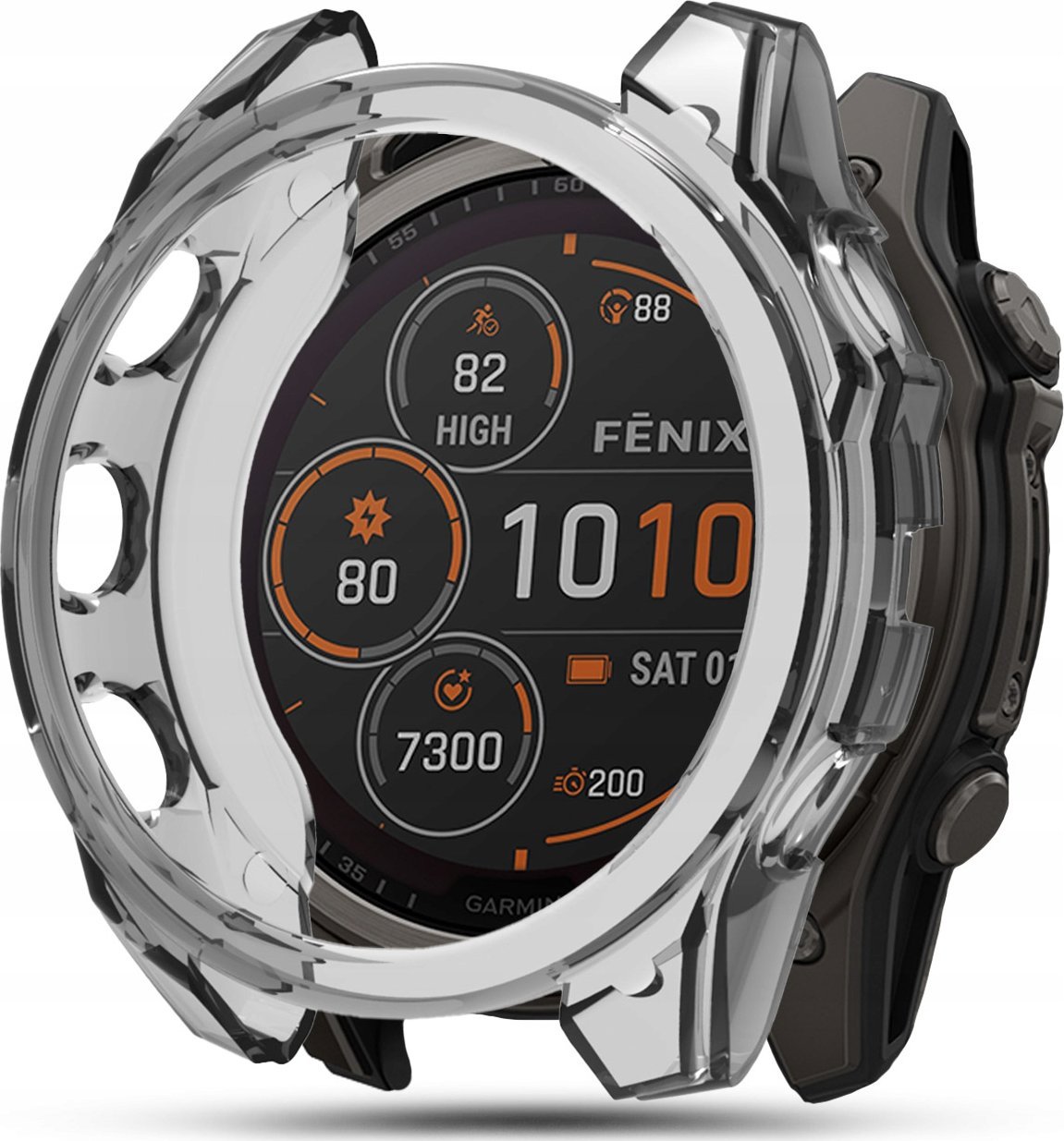 ETUI OCHRONNE SILIKONOWE LEKKIE OCHRONA KOPERTY do Garmin Fenix 8 - 43mm
