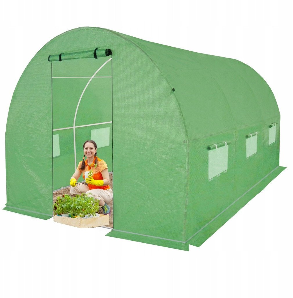 Tunel Foliowy Szklarnia 2x3m zielony 6m2 stelaż 25 mm