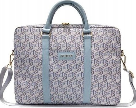 Torba Guess Guess GCube Stripes - Torba na notebooka 16" / 15" (niebieski)