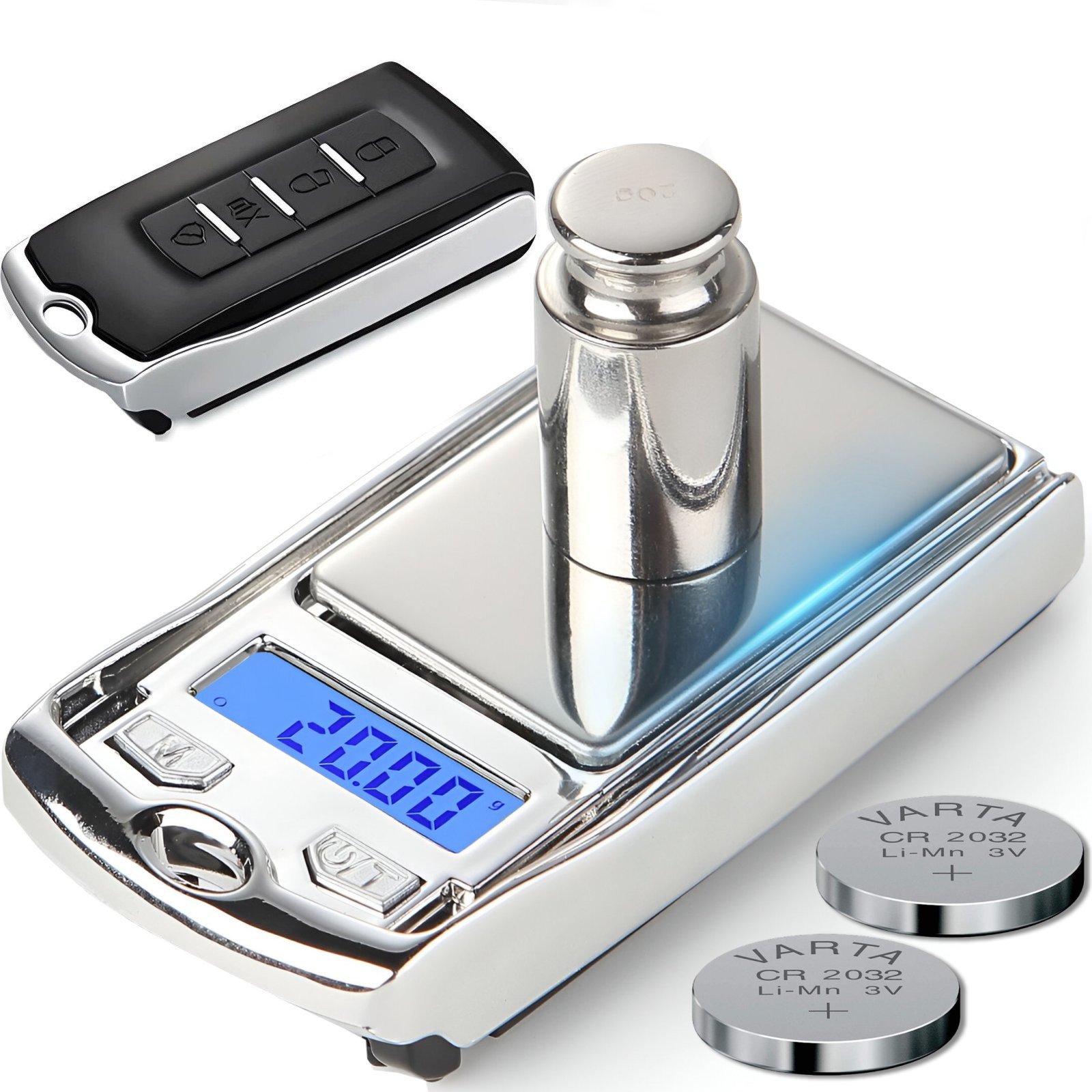 Retoo Mini waga jubilerska precyzyjna Kluczyk LCD 100 g / 0.01 g Mini waga jubilerska precyzyjna Klu...