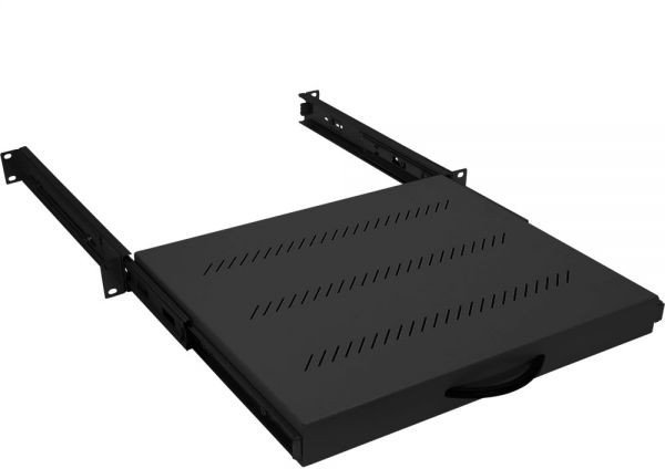 TRITON Police výsuvná 19", 1U/450mm, nosnost 30kg, černá