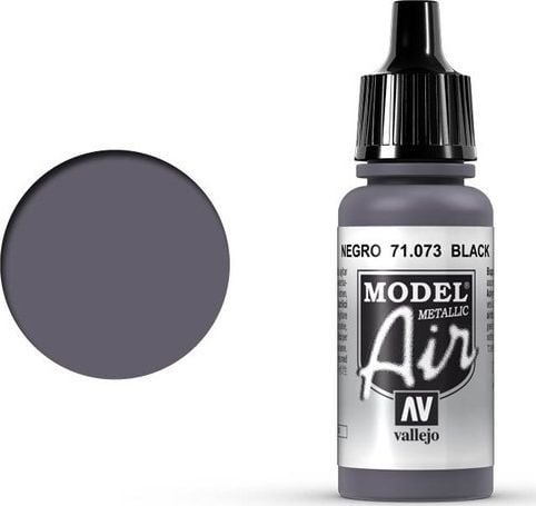 Vallejo Vallejo Model Air Black Metallic 71.073 uniwersalny