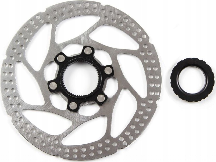 Clarks Tarcza hamulcowa CLARKS C-CL-160mm, Mocowanie Centerlock, Pierścień blokujący dla Thru Axle, Srebrna