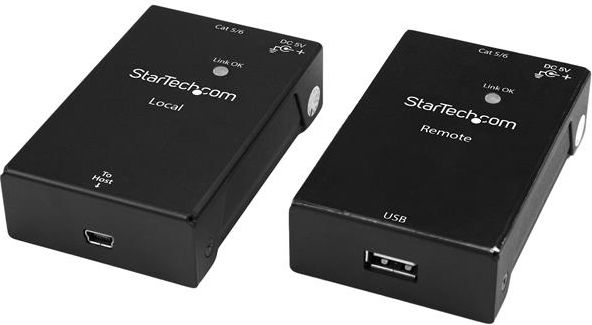 Фото - Кардридер / USB-хаб Startech.com Adapter USB StarTech USB2001EXTV USB - RJ45 Czarny  (USB2001EXTV)