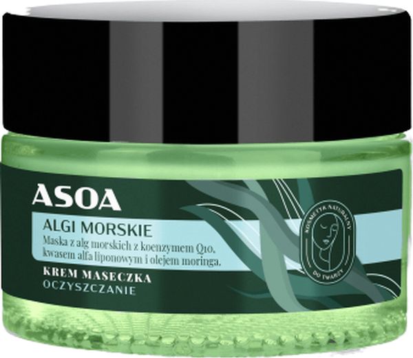 Asoa Krem-maseczka do twarzy - Algi Morskie, 60 ml