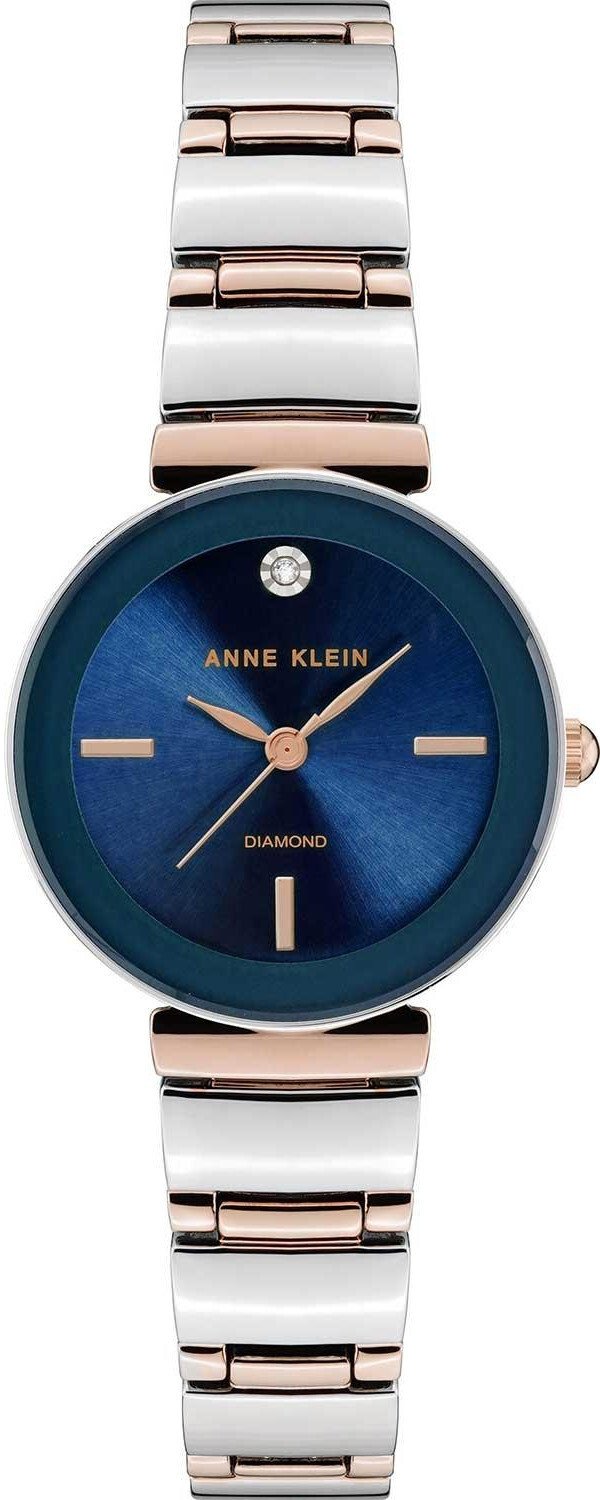 Zegarek damski Anne Klein AK-2435NVRT srebrny