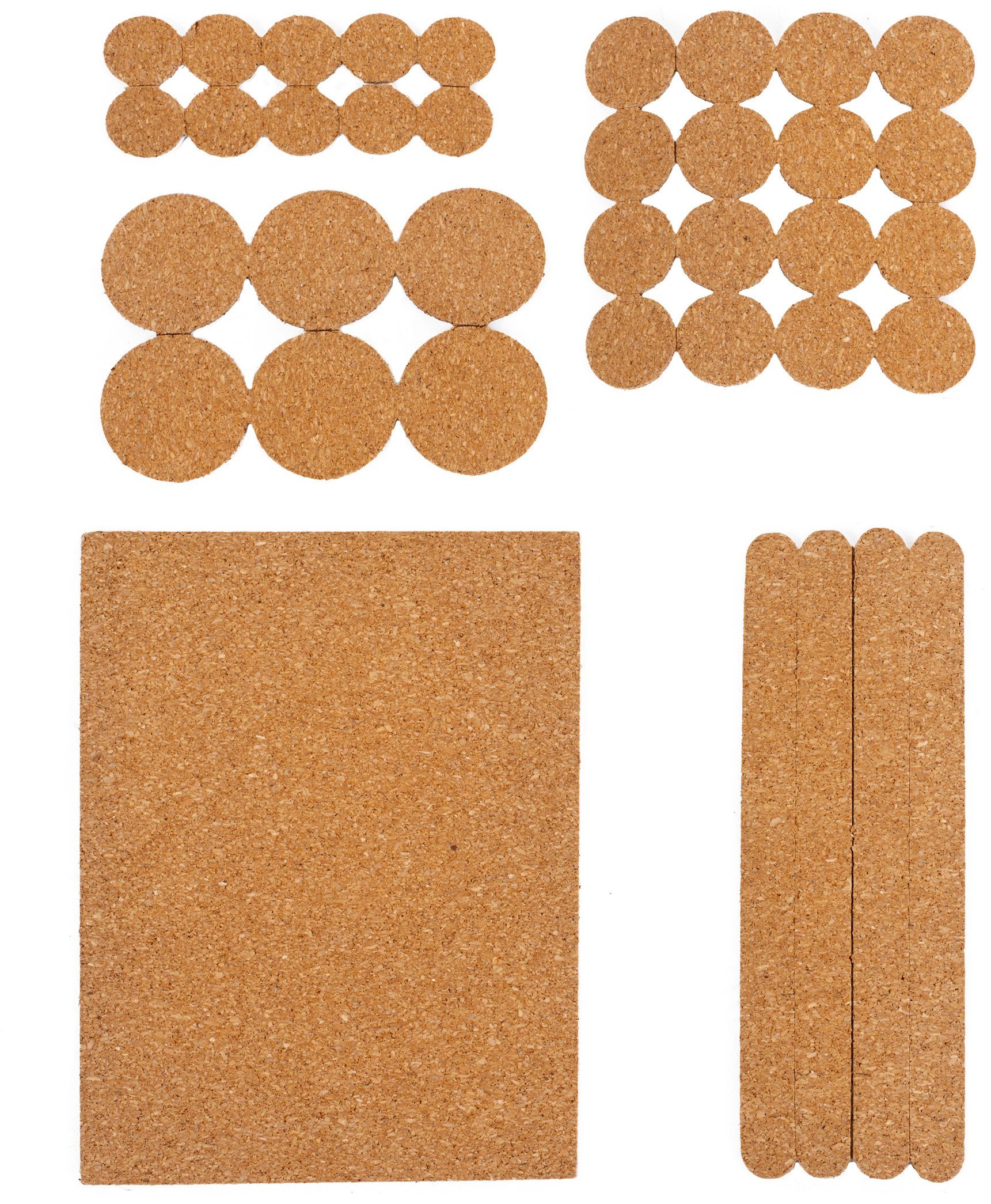 Furniture Clinic CORK FURNITURE PADS MIX. 38 PCS. Gospodarstwo domowe