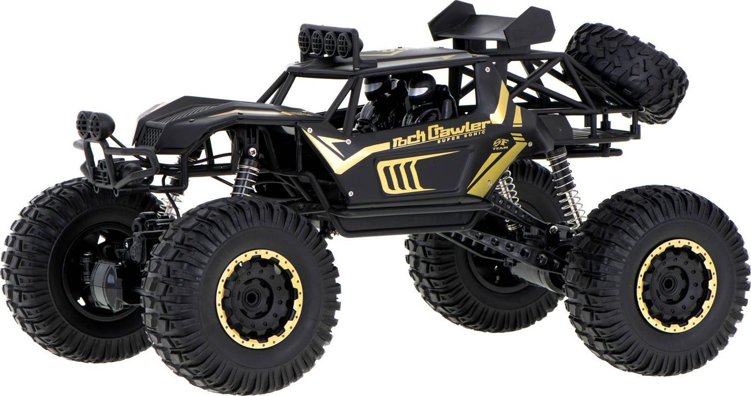 Zdjęcia - Samochód zdalnie sterowany K&K KIK Samochód RC Rock Crawler 2.4GHz 1:8 51cm czarny 