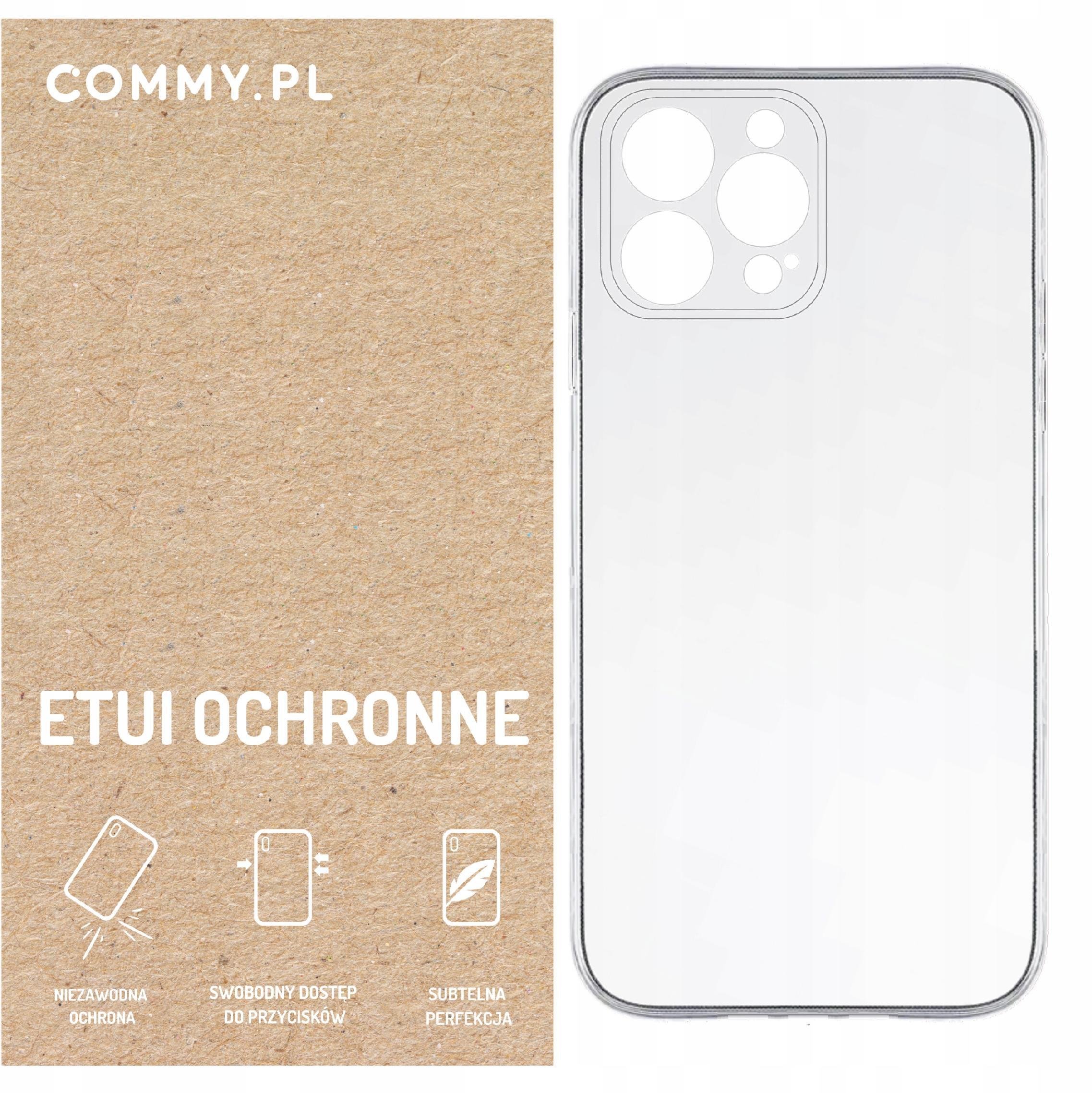Przezroczyste etui COMMY Slim 2 mm - styl i ochrona dla iPhone 15 Pro