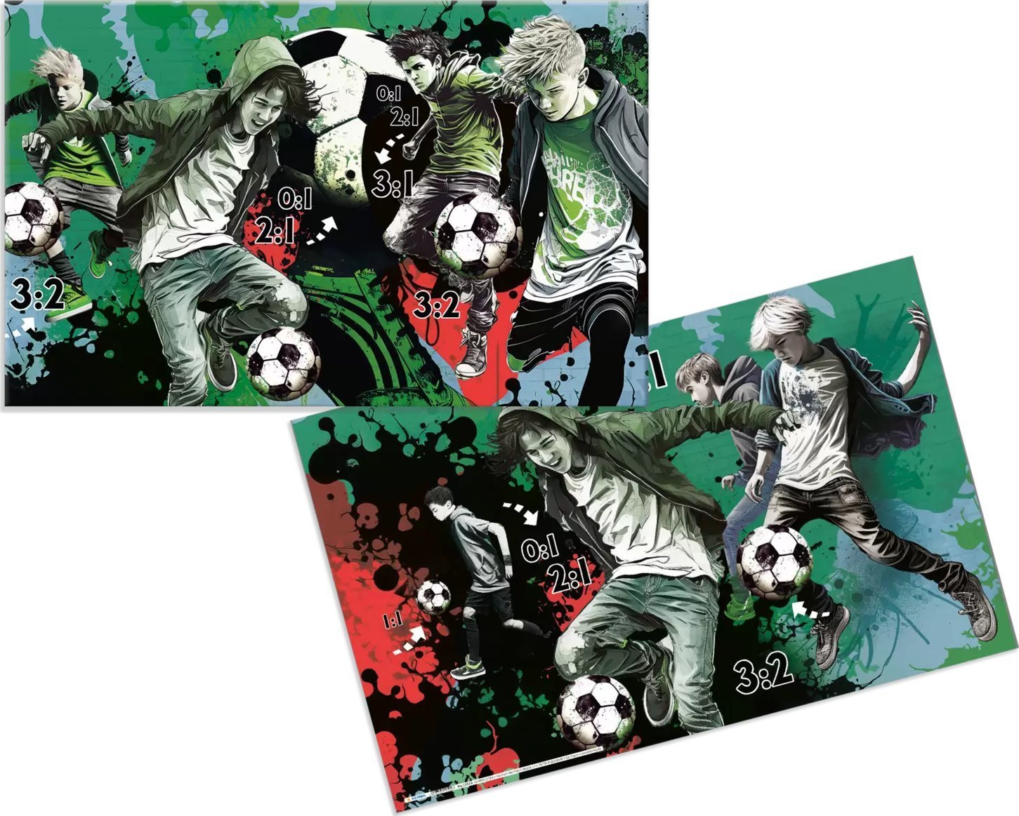 Herma HERMA Schreibunterlage Karton Street Soccer 55x35 3Stk