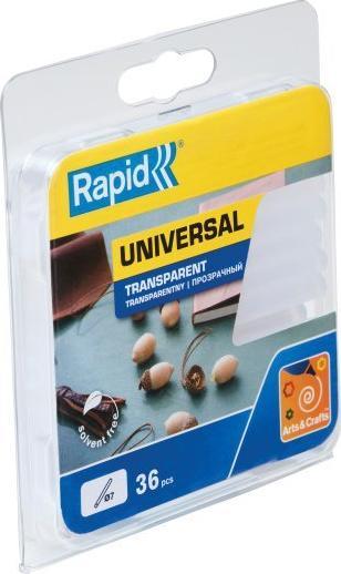 Wkłady klejowe Rapid Uniwersalny klej Rapid 7 mm, przezroczysty
