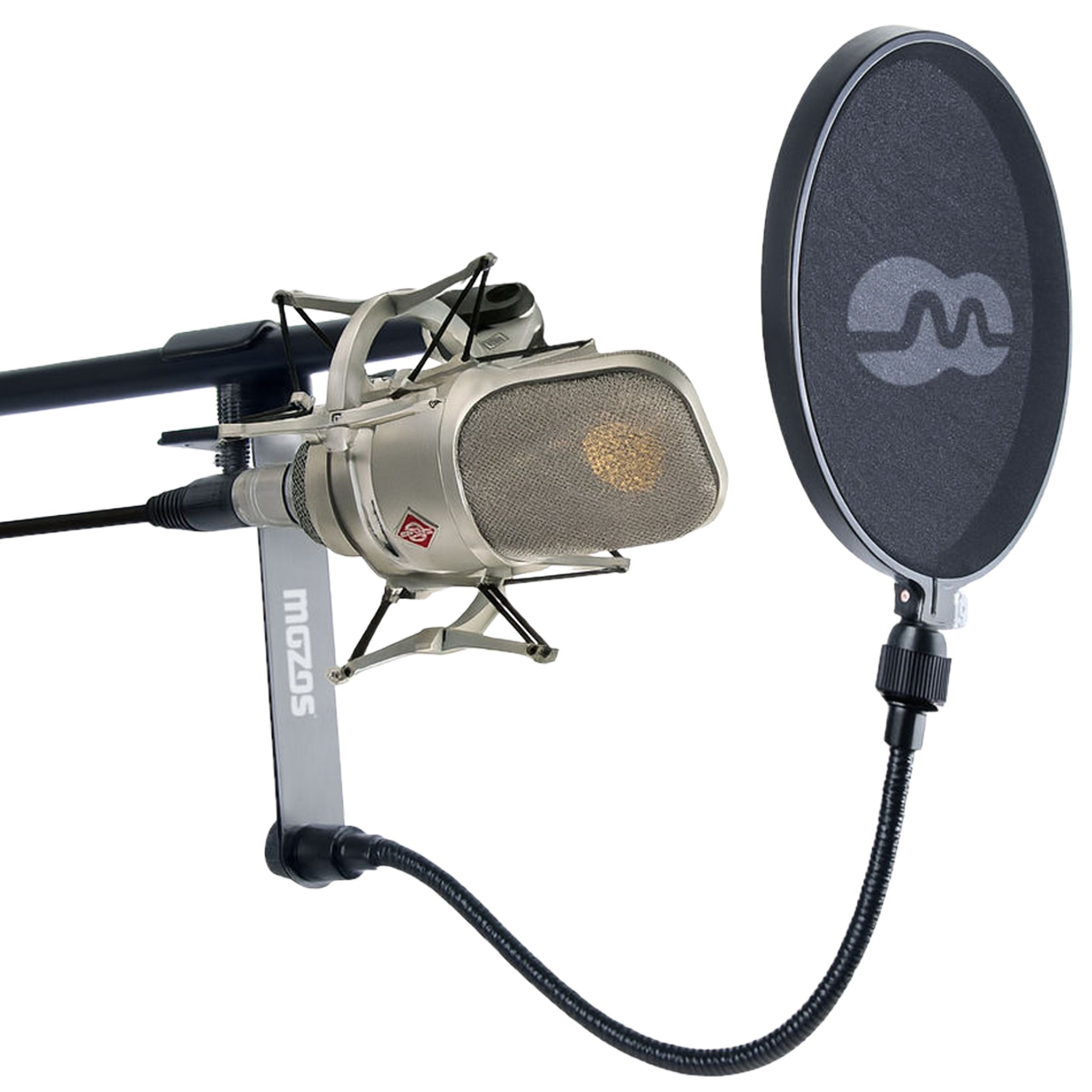 Mozos PS-3 Filtr Pop do Mikrofonu z giętkim ramieniem 25cm