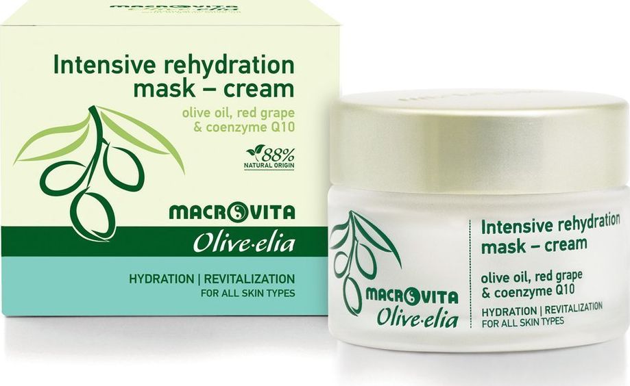 Macrovita OLIVE-ELIA maska-krem intensywnie nawilżająca wszystkie rodzaje cery 50ml