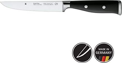 WMF Nóż przygotowawczy Grand Class 27 cm, specjalna stal ostrza, kuty nóż, cięcie wydajności, nitowana rękojeść, ostrze 14 cm