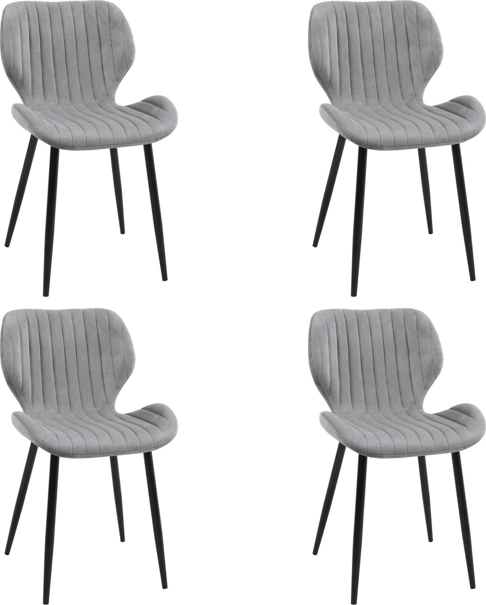 Zdjęcia - Krzesło Fabryka Mebli Akord 4x Welurowe  tapicerowane pikowane glamour SJ.1