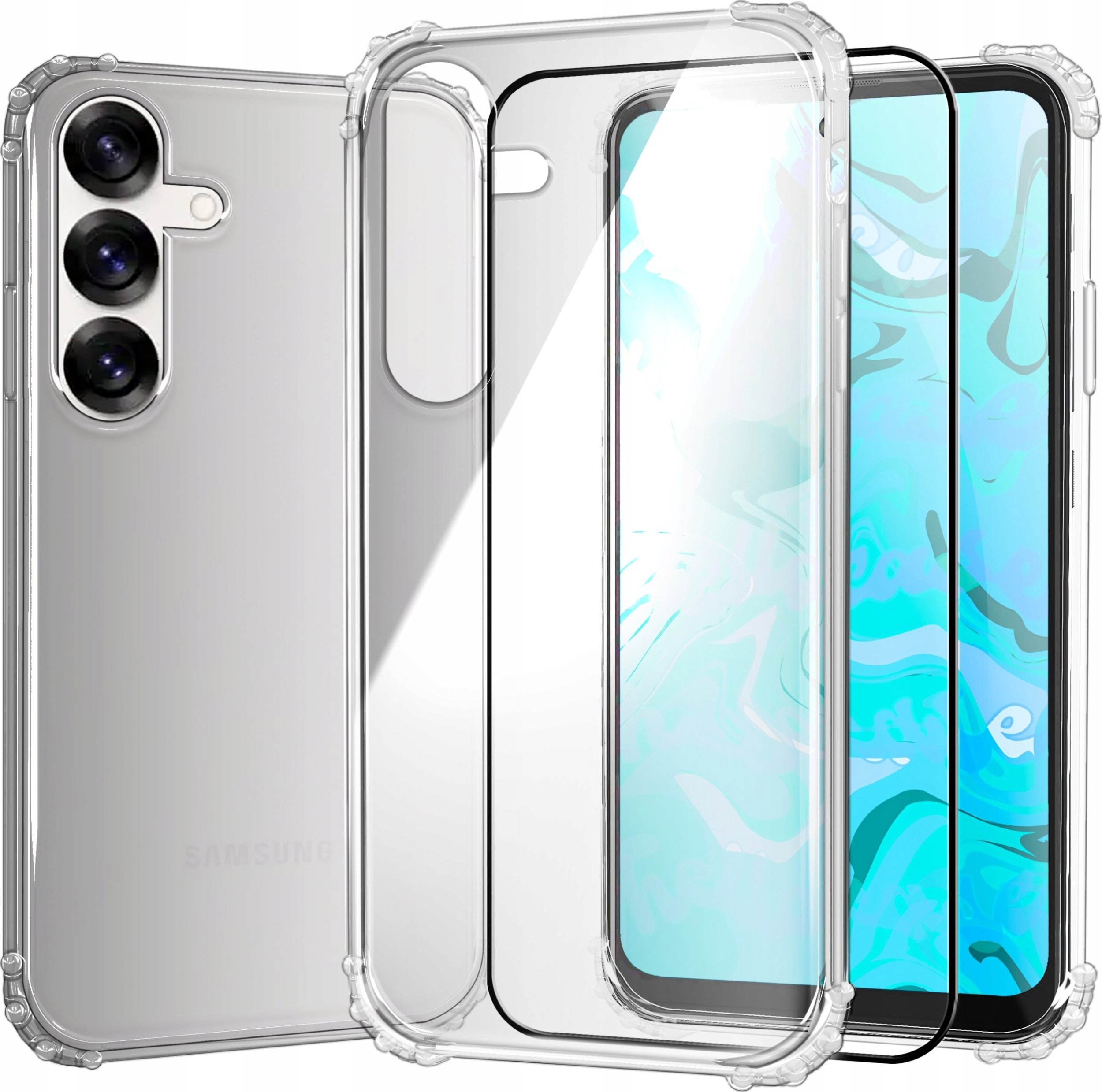 Hello Case ETUI PANCERNE DO SAMSUNG GALAXY S25 PLUS | SILIKON ANTI SHOCK | SZKŁO 9H