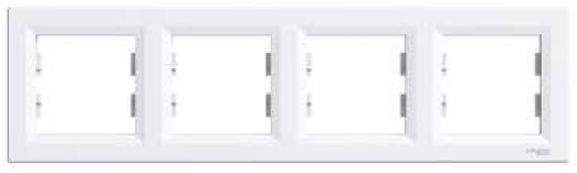 Schneider Electric Ramka poczwórna Asfora biała EPH5800421