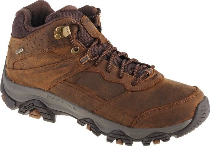 Zdjęcia - Buty trekkingowe MERRELL  męskie  Moab Adventure 3 Mid WP brązowe r. 45 (J00 