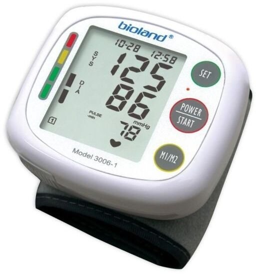Ciśnieniomierz Hi-Tech Medical Bioland Digital Blood Pressure Monitors Wrist Automatic Oscillometric Battery Unisex