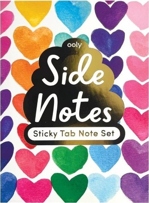 Notatnik z karteczkami Tęczowe Serca