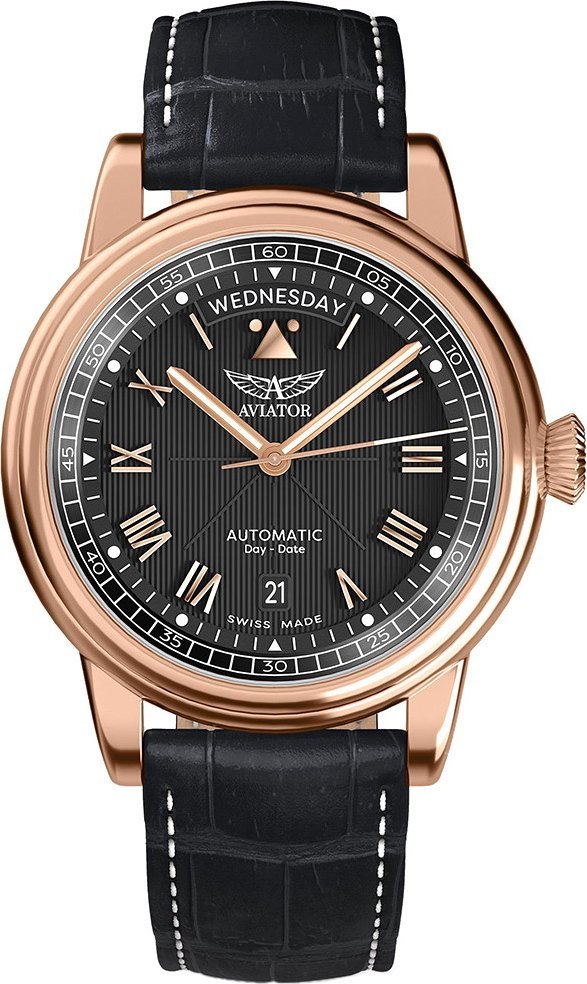 Zegarek Aviator Zegarek męski Aviator V.3.35.2.275.4 czarny
