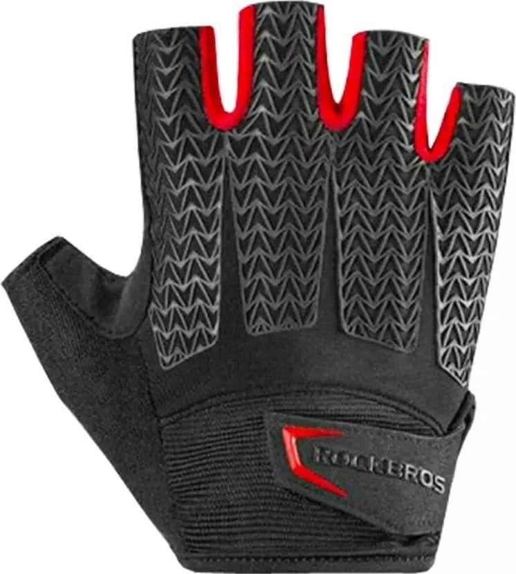 RockBros Rękawiczki rowerowe Rockbros S169BR S z wkładkami żelowymi - czarno-czerwone