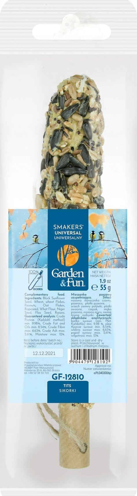 Garden&Fun Smakers dla ptaków sikorek 20szt/op