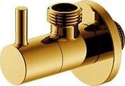 IDMAR Zawór kątowy 1/2" x 3/8" z głowicą ceramiczną 1008 złoty - ARGO - blister