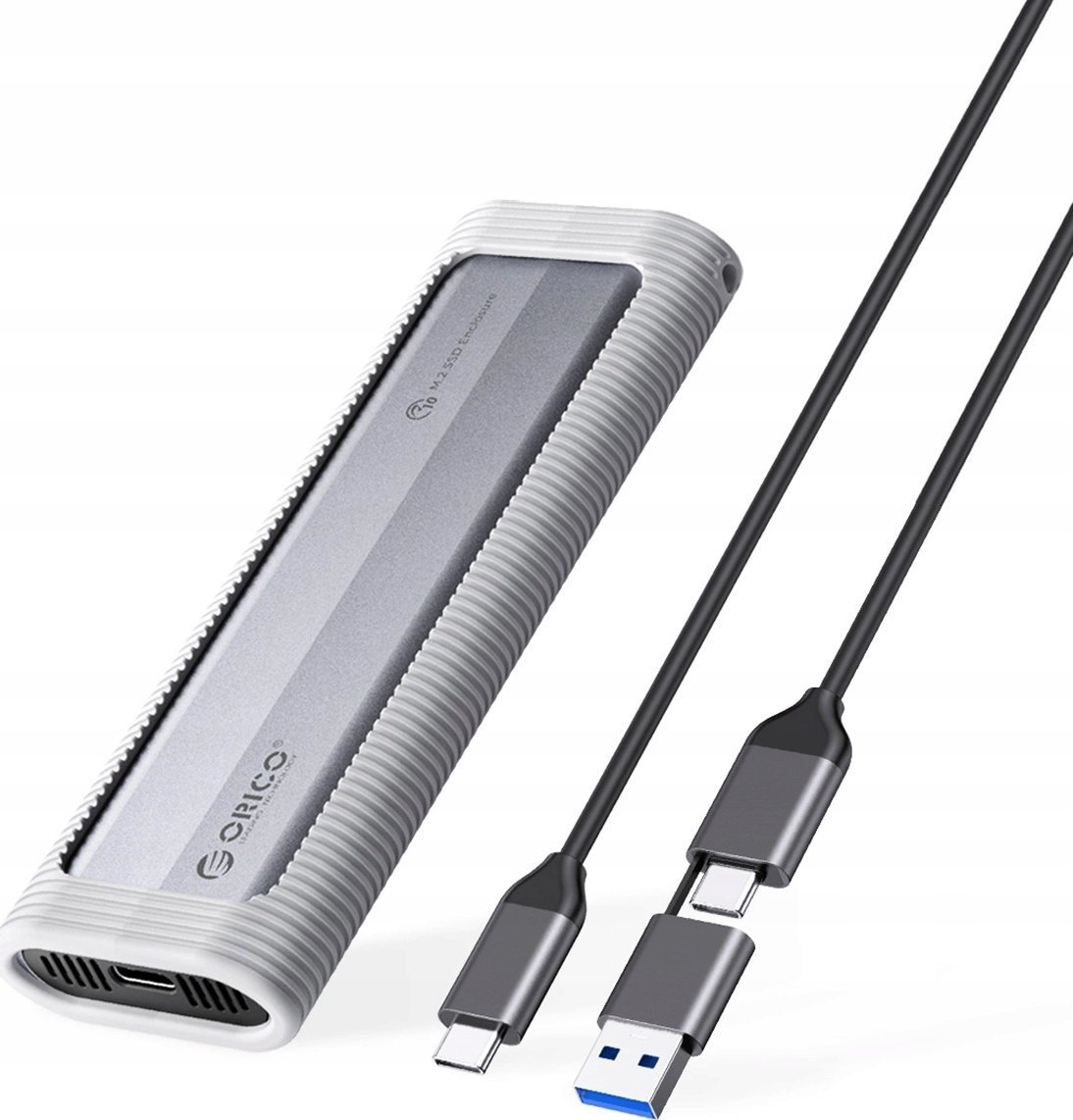 Kieszeń Orico M.2 NVME USB-C na USB-C/USB-A 10Gbps - szara