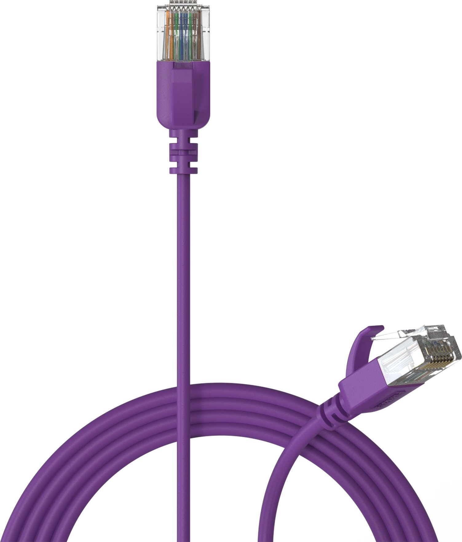 Procab PROCAB CSD560V/2 Kabel sieciowy Slimline - CAT6A RJ45 U/UTP wersja fioletowa - 2 metry