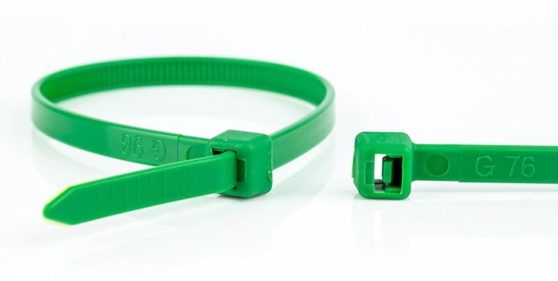 Stabilus WKK Złączki kablowe z tworzywa sztucznego Zielony 300x3,6mm 100 St.