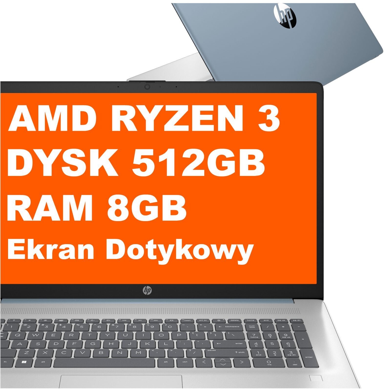 HP 17-cp2332ds Ryzen 3 7320U / 8 GB / 512 GB / W11 (BK8H5UA)