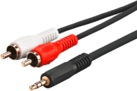 Фото - Кабель Microconnect Kabel  Jack 3.5mm - RCA (Cinch) x2 5m czarny  (AUDLC5G)