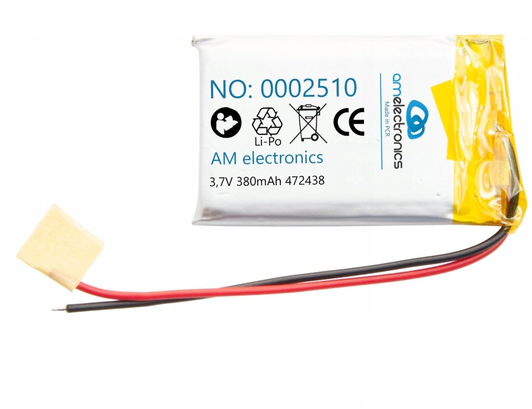 Mentor Akumulator 3,7V 380mAh LiPo 472438 (2510)