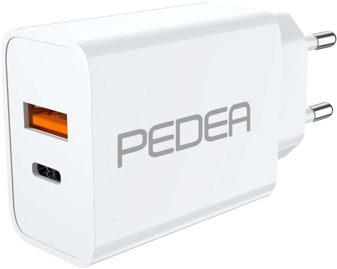 Ładowarka Pedea Reiselader Dual PD 20 W do USB Type A/C, biały, zestaw 20 sztuk