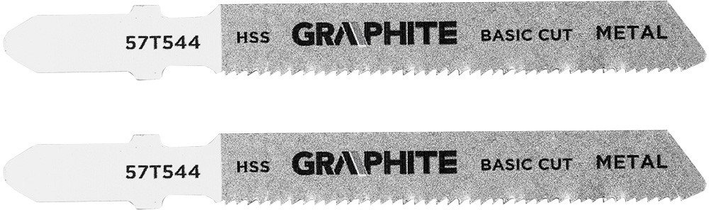 Graphite Brzeszczot do wyrzynarki, 21 TPI, HSS, uchwyt typu T, 2 szt.