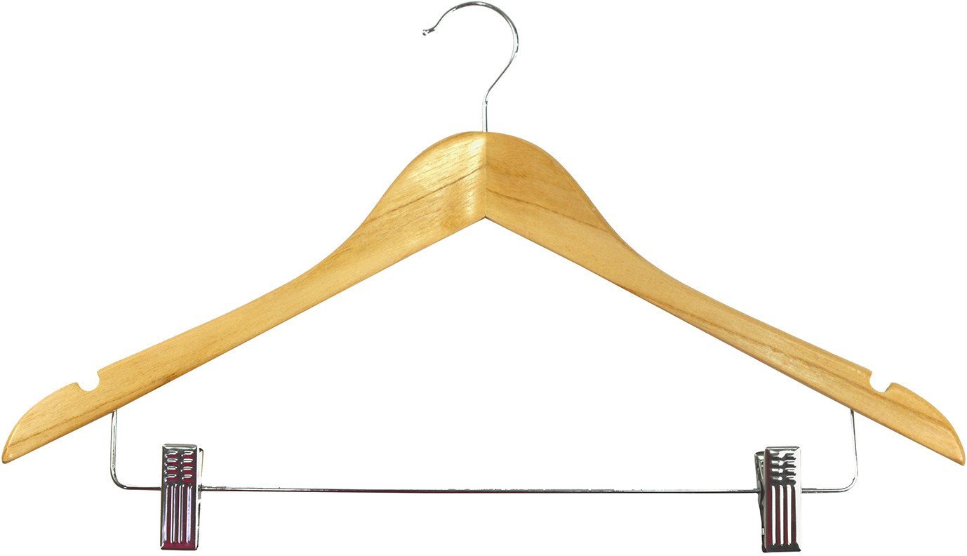 Aptel Drebju pakaramie ar klipsiem 2gab. koka Wood 44 5cm 8004226010173