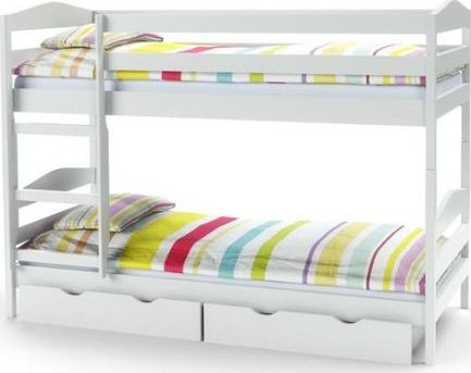 Polecane Halmar Piętrowe łóżko SAM białe z materacami HALMAR