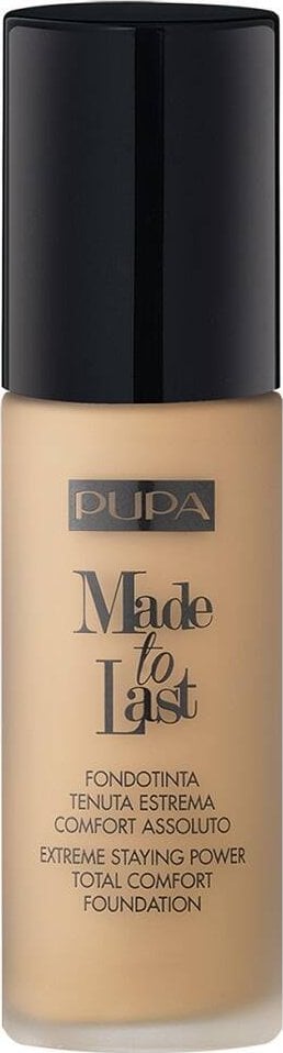 Pupa Pupa, Made To Last, Paraben-Free, Long Lasting, Liquid Foundation, 03, Dark Ivory, SPF 30, 30 ml For Women