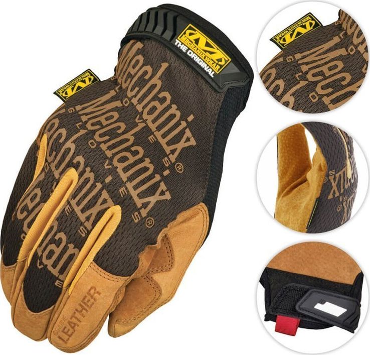 Mechanix Wear Rękawice Original Leather Czarne-Coyote M